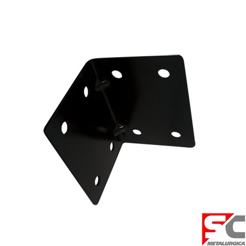Soporte L 2" Negro Sc Metalúrgica