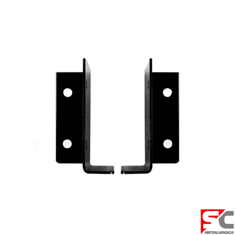 Caja Tiranteria 2x4" Ajustable Negro Sc Metalúrgica