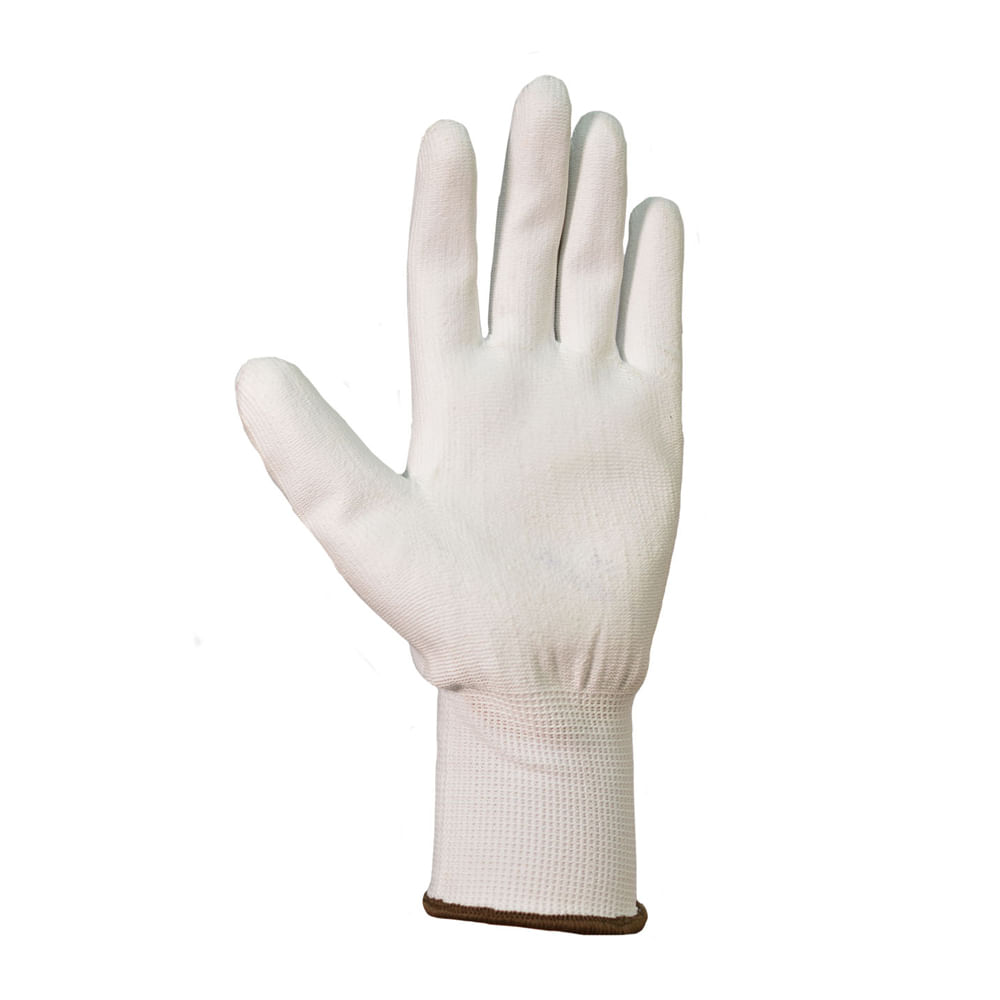 Guante de Protección PU Sin Costura Blanco DP