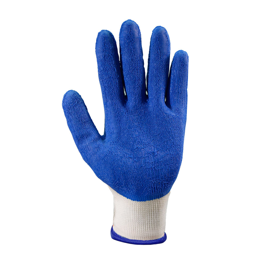 Guantes de Protección Látex Sin Costura Azul DP
