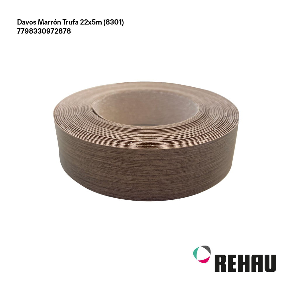 Tapacanto Melamina Marrón 22 Mm 5 Mts Rehau