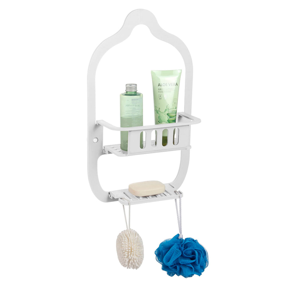 Organizador Ducha 25X43X12 Cm Polipropileno Gris Cotidiana