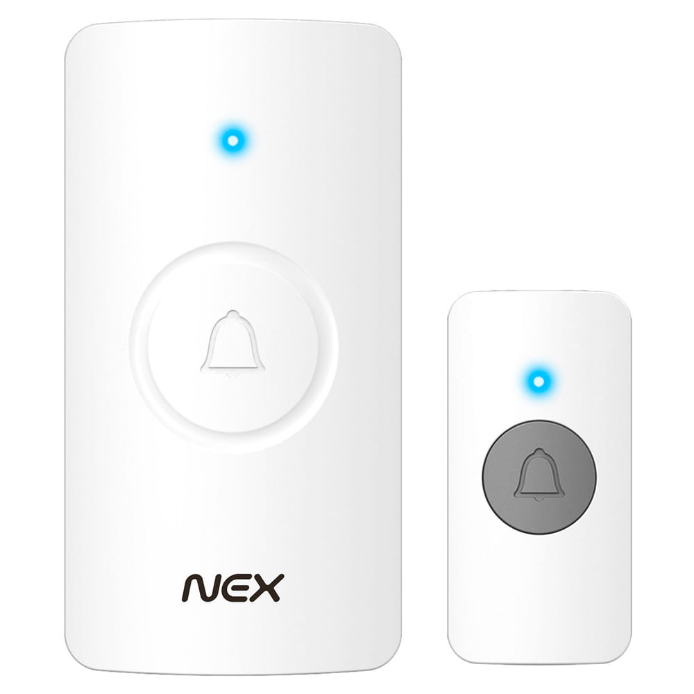 Timbre Inalámbrico 80 Mts Blanco NEX