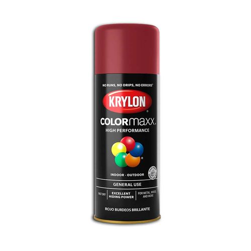 Aerosol Rojo Burdeos Brillante 400 Cc Colormaxx Krylon