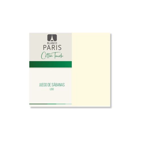 Juego Sabanas Paris Cotton Touch Lisa 2 1/2 Plaza