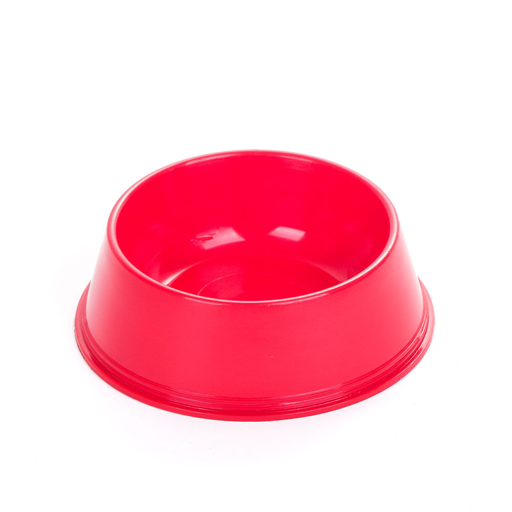 Comedero Plástico 23x8 Cm Rojo Pet's Plast