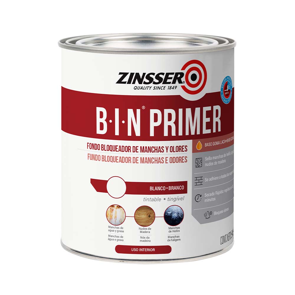 Primer Zinsser Bin Blanco Mate 0,946 L Rust Oleum Easy