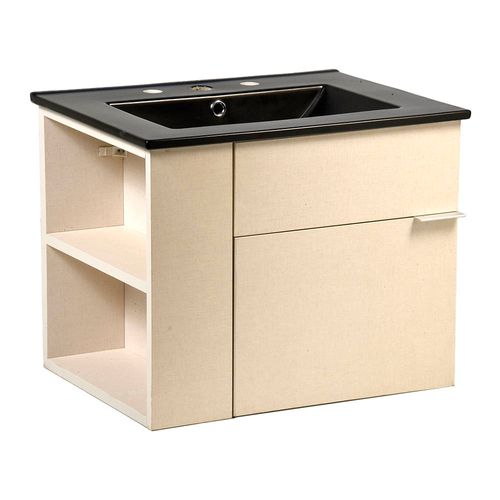 Vanitory 60 Cm Chapa Metalica Negro Xiu ABC Muebles