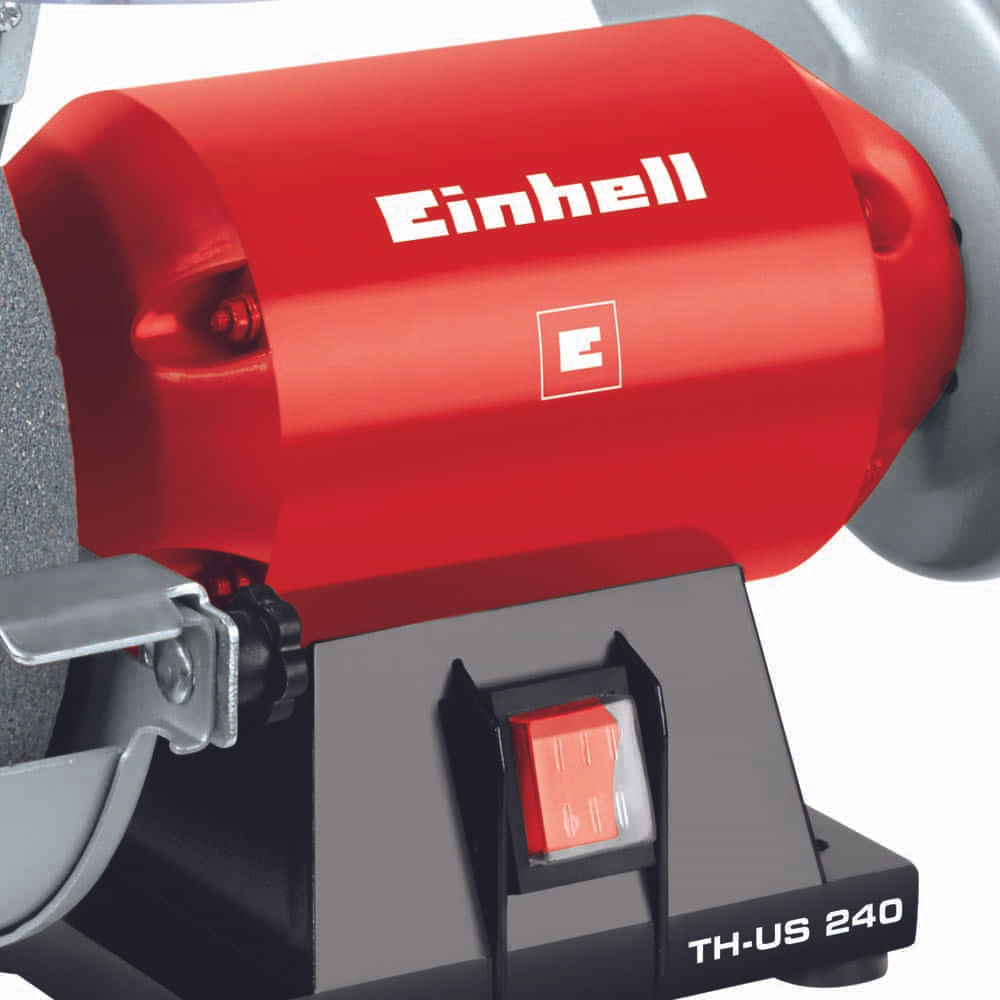Amoladora de banco Einhell con puntero flexible120W + accesorios —  Electroventas