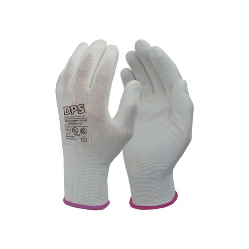 Guante de Protección Pu Sin Costura Talle 9 Blanco DPS
