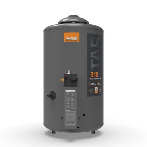 Termotanque a Gas 310 Lts 7800 Kcal/H Gris TAR310 Emege