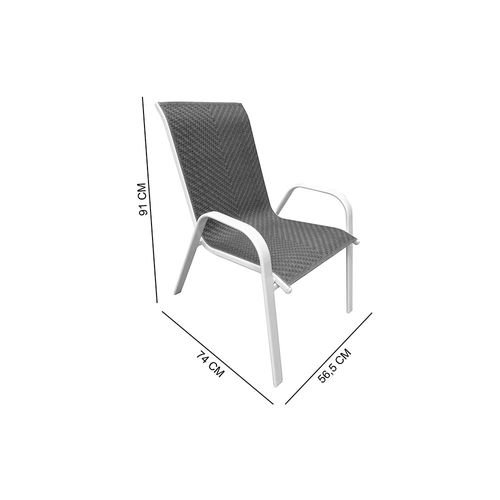 Silla Acero y PE 1 Persona Outzen Helena