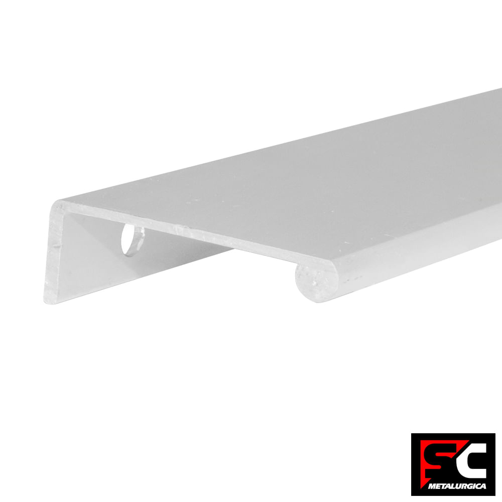 Tirador Aluminio 96x388 Mm Anodizado Mate Sc Metalurgica