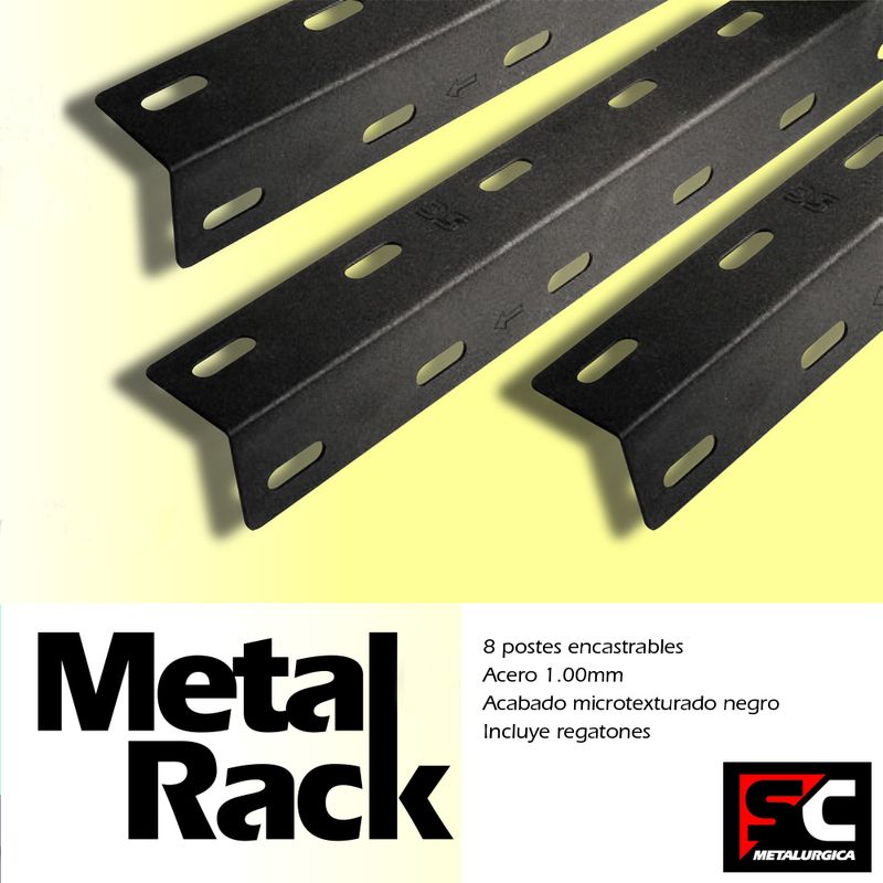 Estanteria Metal Rack 5 Estantes 1.80 Metros Celeste - Easy