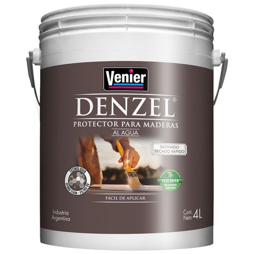 Protector Madera Satinado 4 Lts Secado Rápido Denzel