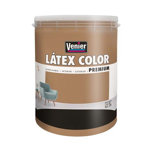 Pintura Látex Interior/Exterior Beige Suave Mate 5 Kg Venier