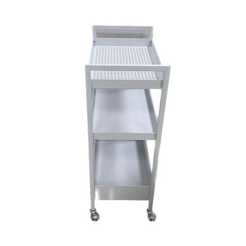 Carro Organizador Acero 51x30x81 Cm Blanco Eurotecno