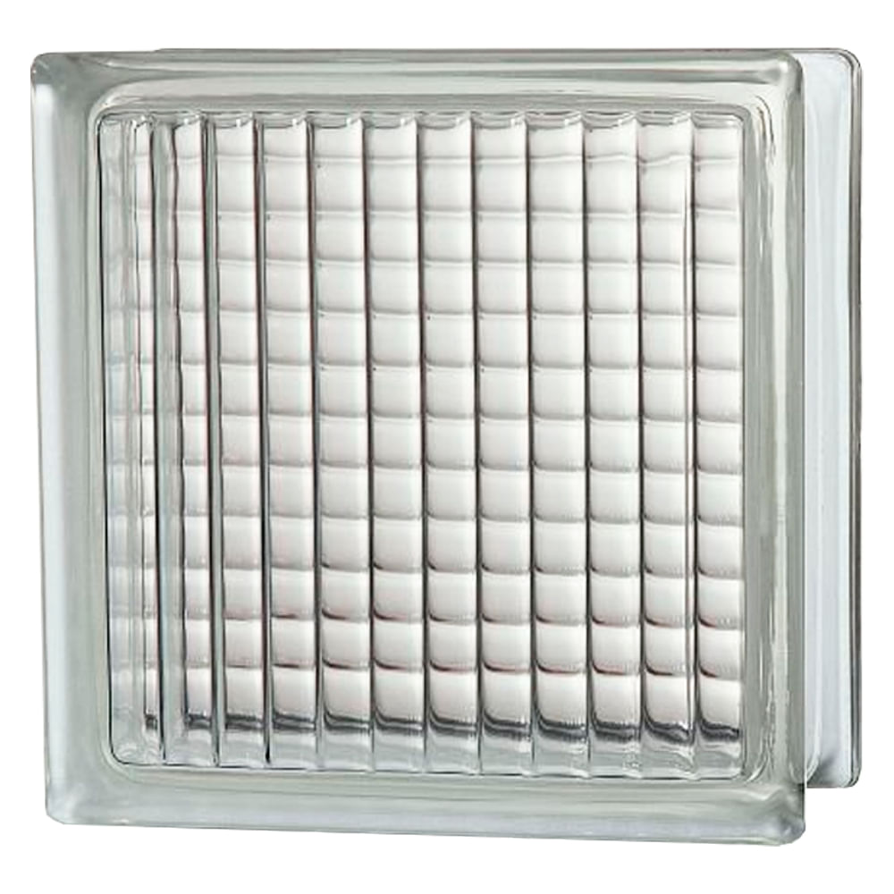 Ladrillo de Vidrio Parallel Clear 19x19x8 Cm Baldara