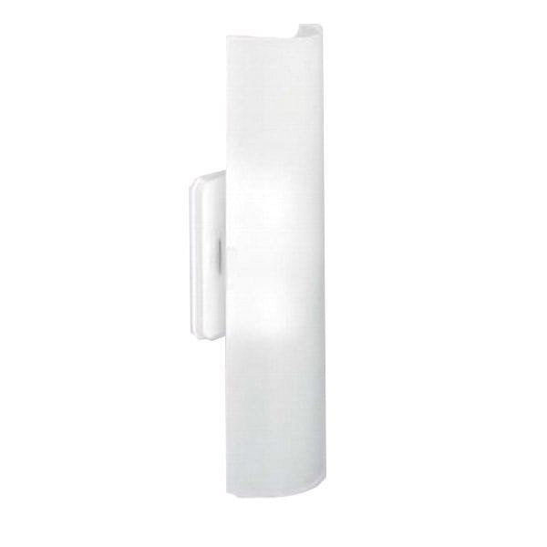 Aplique Pared Vidrio 2 Luces E27 Blanco Satinado 40 Cm Ferrolux