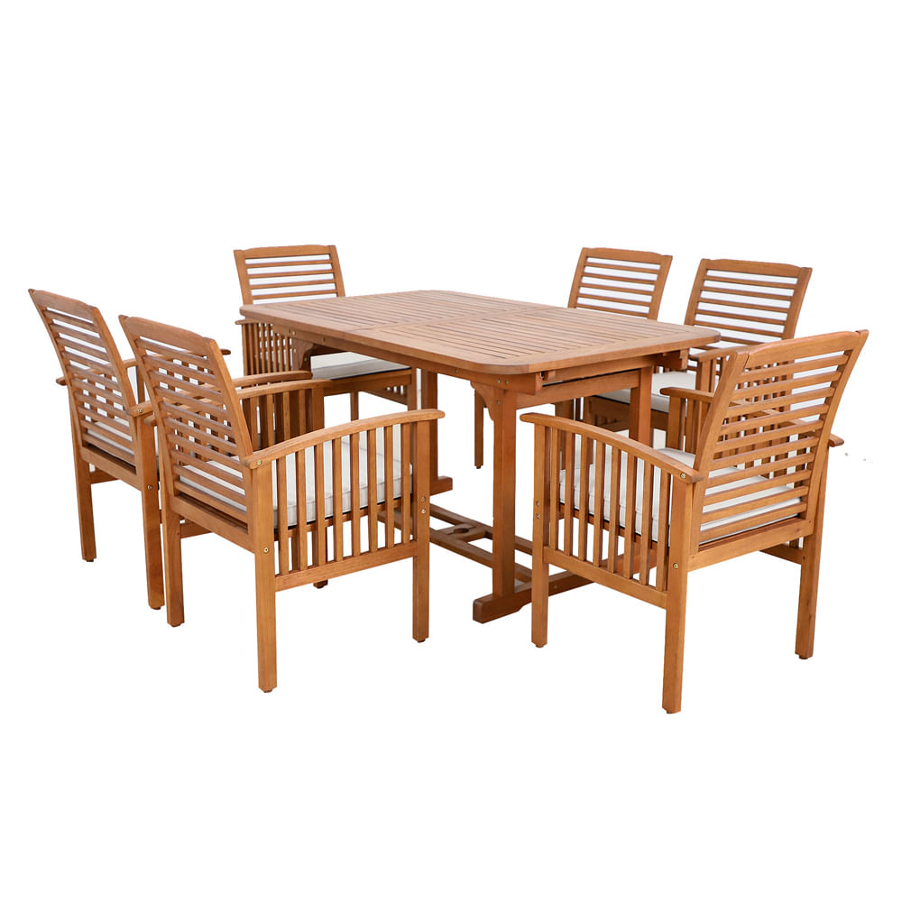 Topmax Juego de mesa de comedor semicircular de madera de 6 piezas, ju —  Brother's Outlet