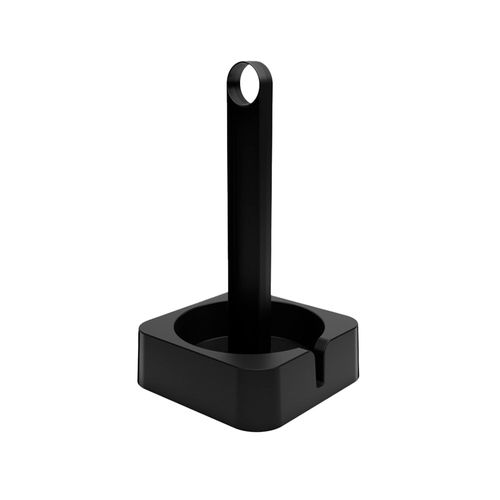 Porta Rollo Cocina 15,6x15,6 Cm Plástico Negro Buply