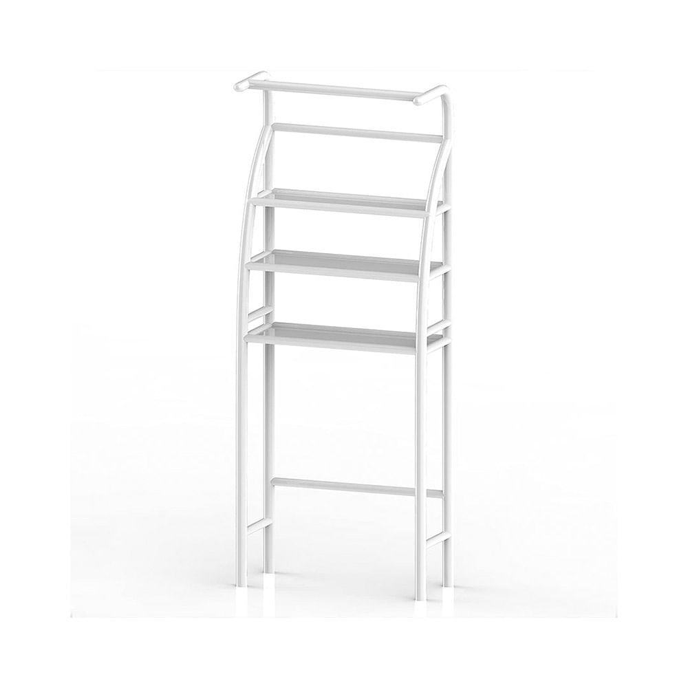 Estantería Sobre Inodoro 65x25x155 Cm Acero Inox Blanco Lucomex