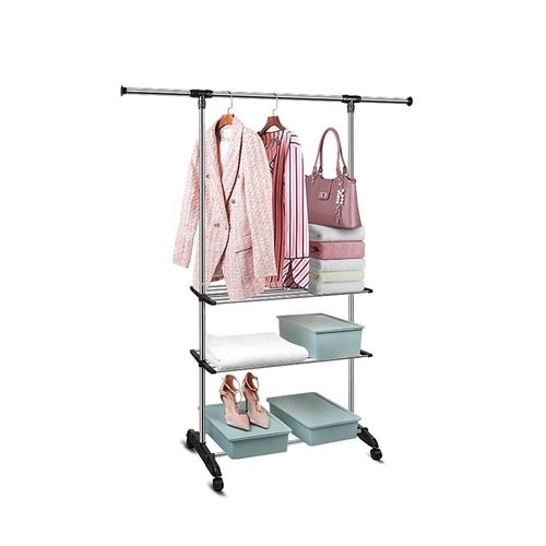 Perchero Simple 155x75 Cm Acero Inox Gris Lucomex