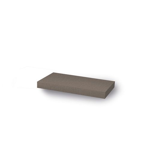 Estante Flotante 40x25x3,8 Cm Melamina Lino Oscuro Sc Metalurgica