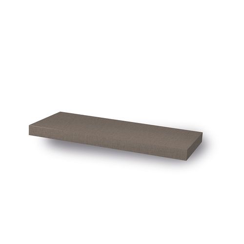 Estante Flotante 60x25x3,8 Cm Melamina Lino Oscuro Sc Metalúrgica