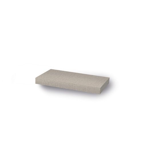 Estante Flotante 40x25x3,8 Cm Melamina Lino Oscuro Sc Metalurgica