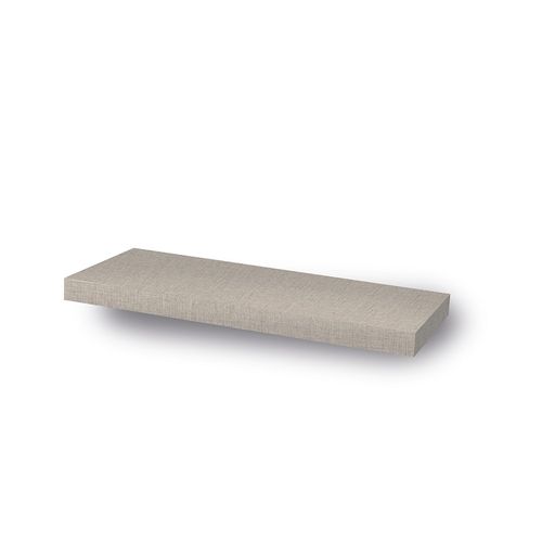 Estante Flotante 60x25x3,8 Cm Melamina Lino Oscuro Sc Metalurgica