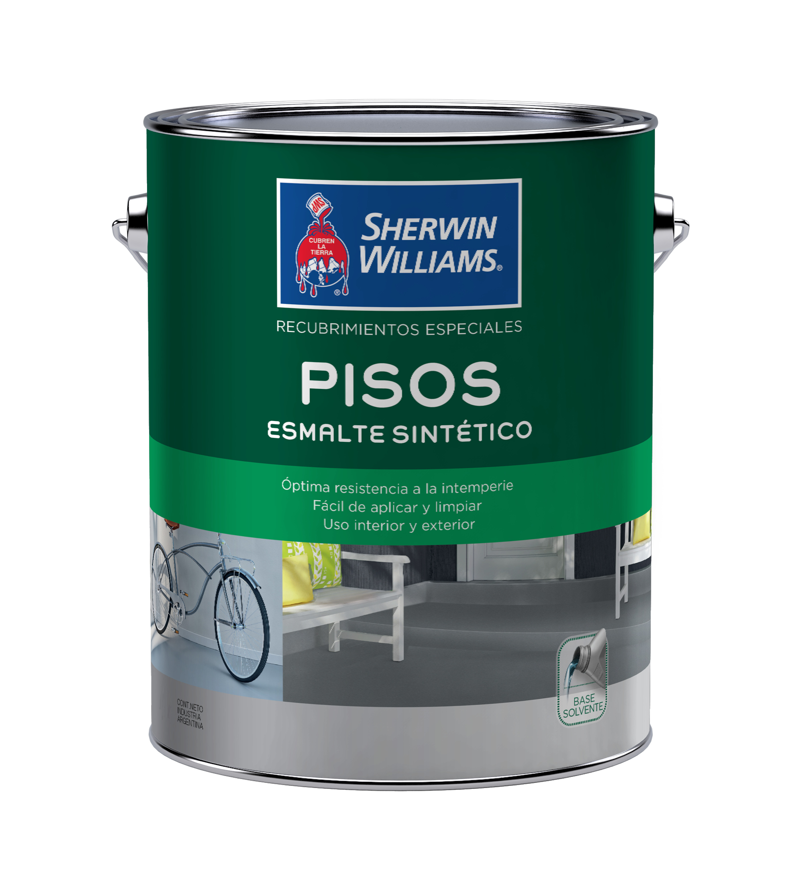 Pintura para Pisos Blanco 1 Lts Esmalte Sintético Sherwin Williams