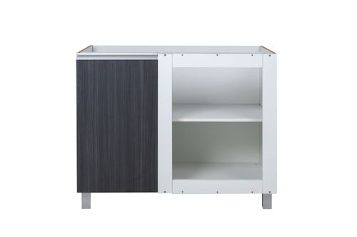 Bajo Mesada Potenza Melamina 81,9x98x57,7 Cm 1 Puerta Antracita Ricchezze