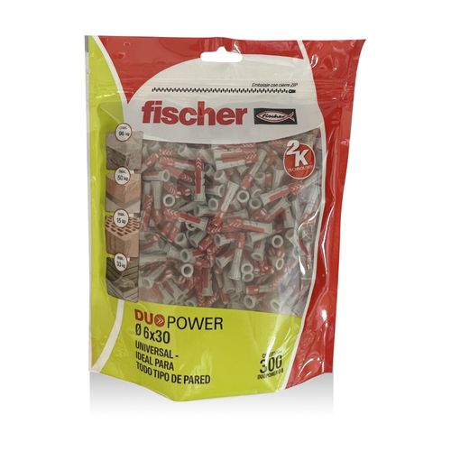 Taco Duopower 6 Mm x 30 Mm 300 Un Fischer