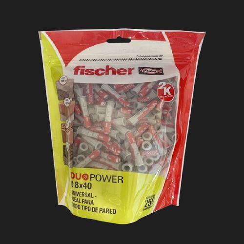 Tarugo DuoPower 8x40 Mm x 250 Un Fischer