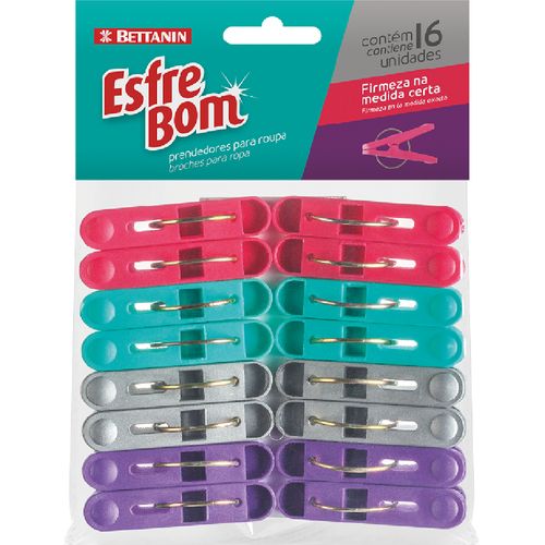 Broches para Ropa Plástico 16 Un Bettanin