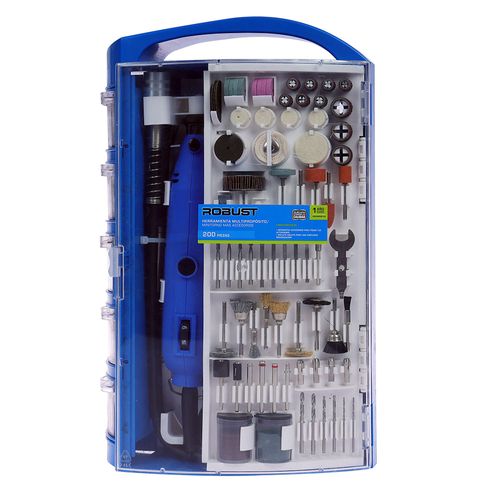 Set Accesorios para Minitornos 200 Piezas HEEAPEROB154 Robust
