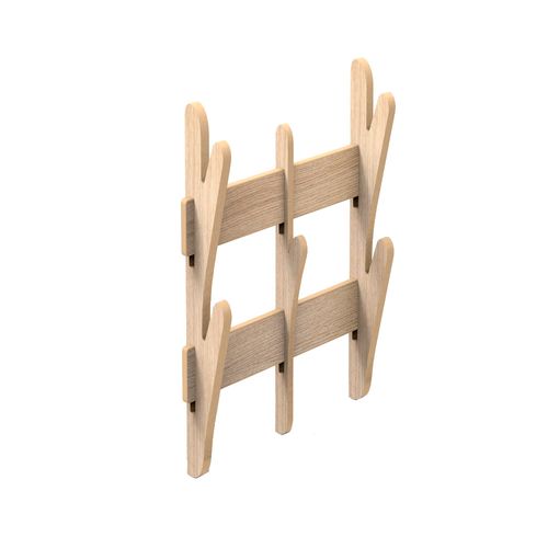 Perchero Pared Rama 46X40X11 Cm Madera Roble Casalivre