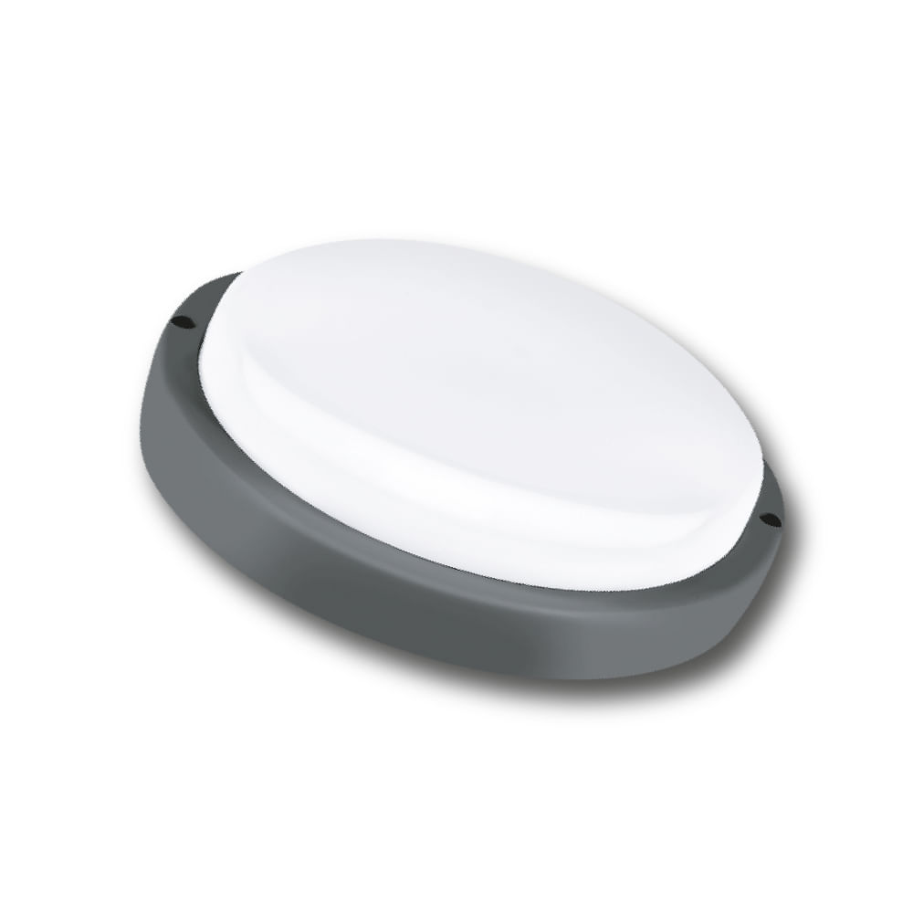 Plafón LED Redondo Luz Fría 18 W Negro Candela