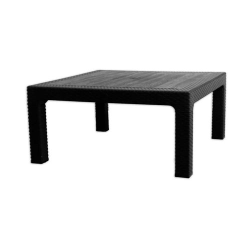 Mesa Polipropileno Negro 90X90 Cm Alejo Quality Plastic