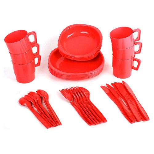 Set Picnic 36 Piezas PP Rojo Alpes