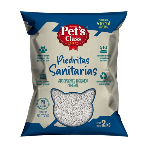 Piedras Sanitarias Higiénicas 2 Kg Pet's Class