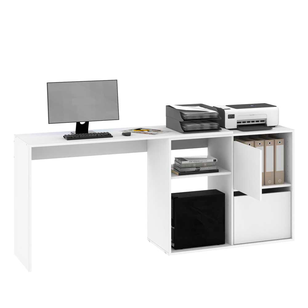Escritorio Modular  126.5X86.4X73.2 Cm Blanco Dielfe