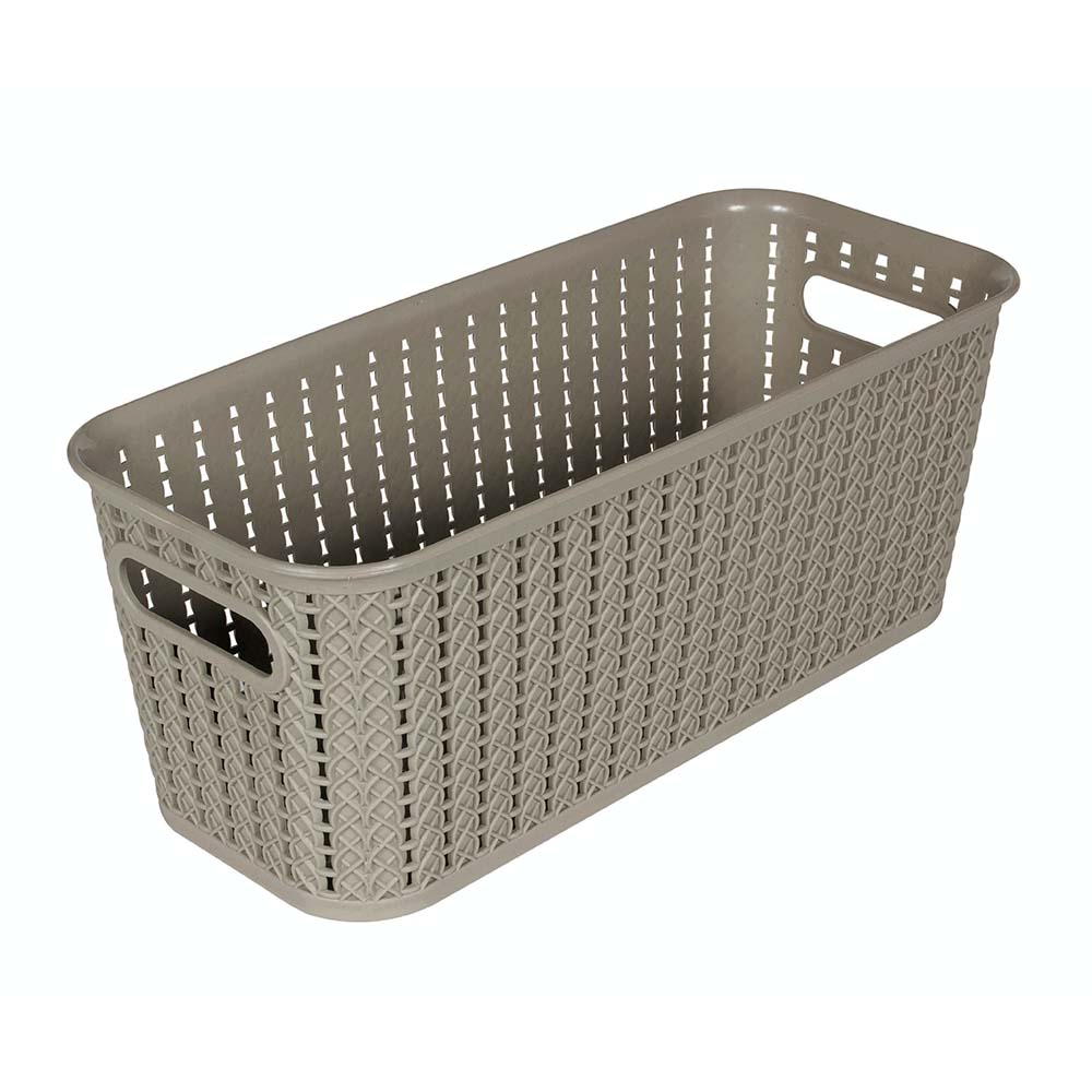 Caja Organizadora 15,5x13,5 Cm 5,5 Lts Plástico Gris Sao Bernardo