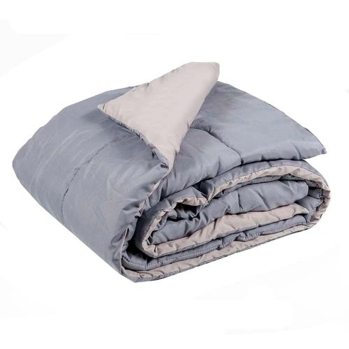 Acolchado Microfibra Gris 1.5 Plazas 180 Grs Lantermo