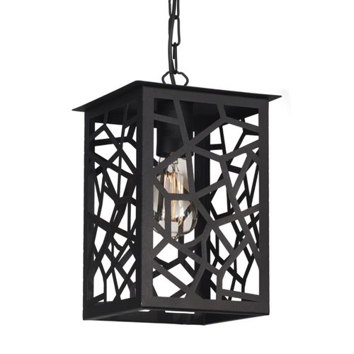 Farol Catalina Colgante 3C Chapa Negro Ferrolux