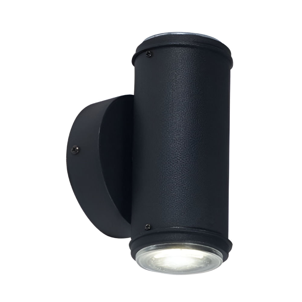 Difusor Bidireccional Redondo GU10 Negro Faroluz