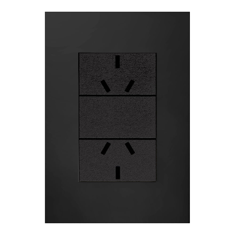 Línea Armada 2 Tomas Negro 10A Quadra Jeluz