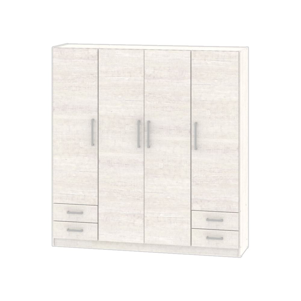 Placard 173x44x181 Cm Beige 4 Puertas Venezia PAC170 Dielfe