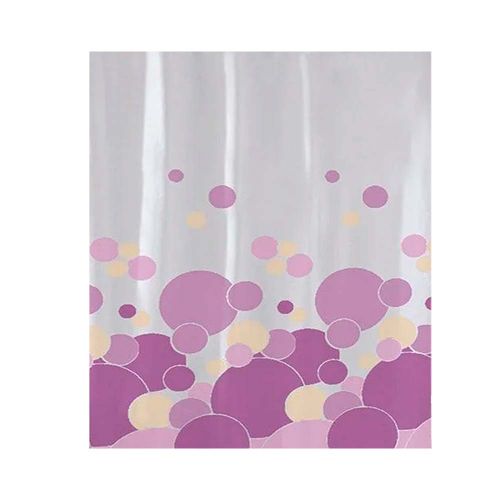 Cortina de Baño Poliéster Violeta/Beige 180x180 Cm Amalfi